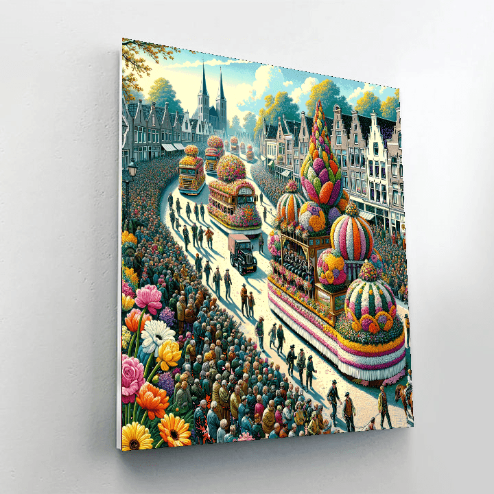 The Bloemencorso (flower Parade) Paint By Color