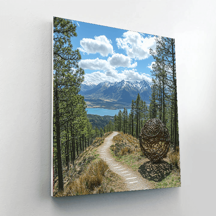 Queenstown Hill - New Zealand Number Painting