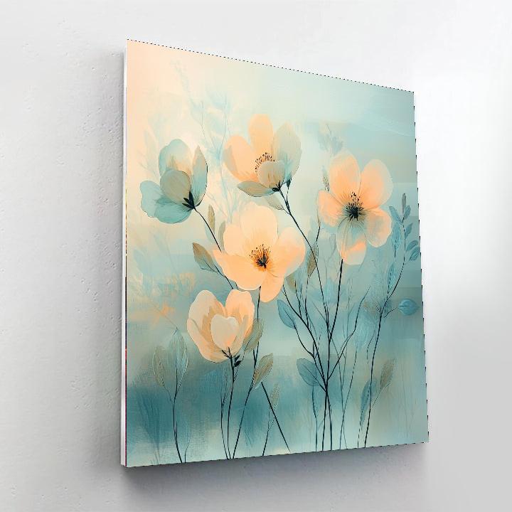 Leonardo Da Vinci Inspired Ephemeral Blossoms  Paint By Numbers Art