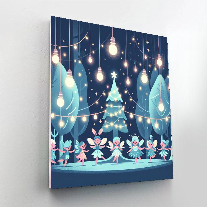 Fairy Lights Festival Paint By Color