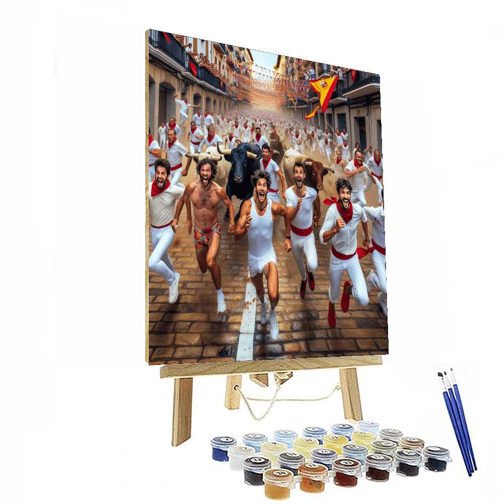 Festival Of San Fermín DIY Paint By Numbers