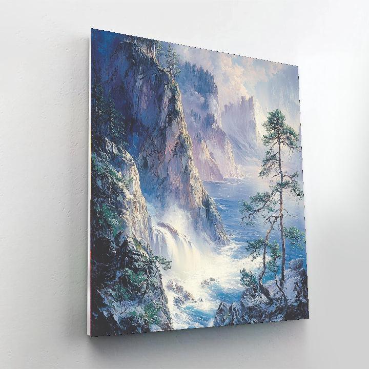 Ivan Aivazovsky Inspired Majestic Nordic Fjord  Paint By Numbers