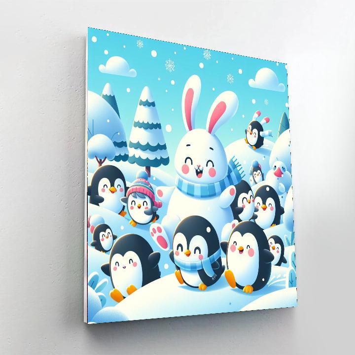 Wacky Winter Wonderland Painting Number Kit
