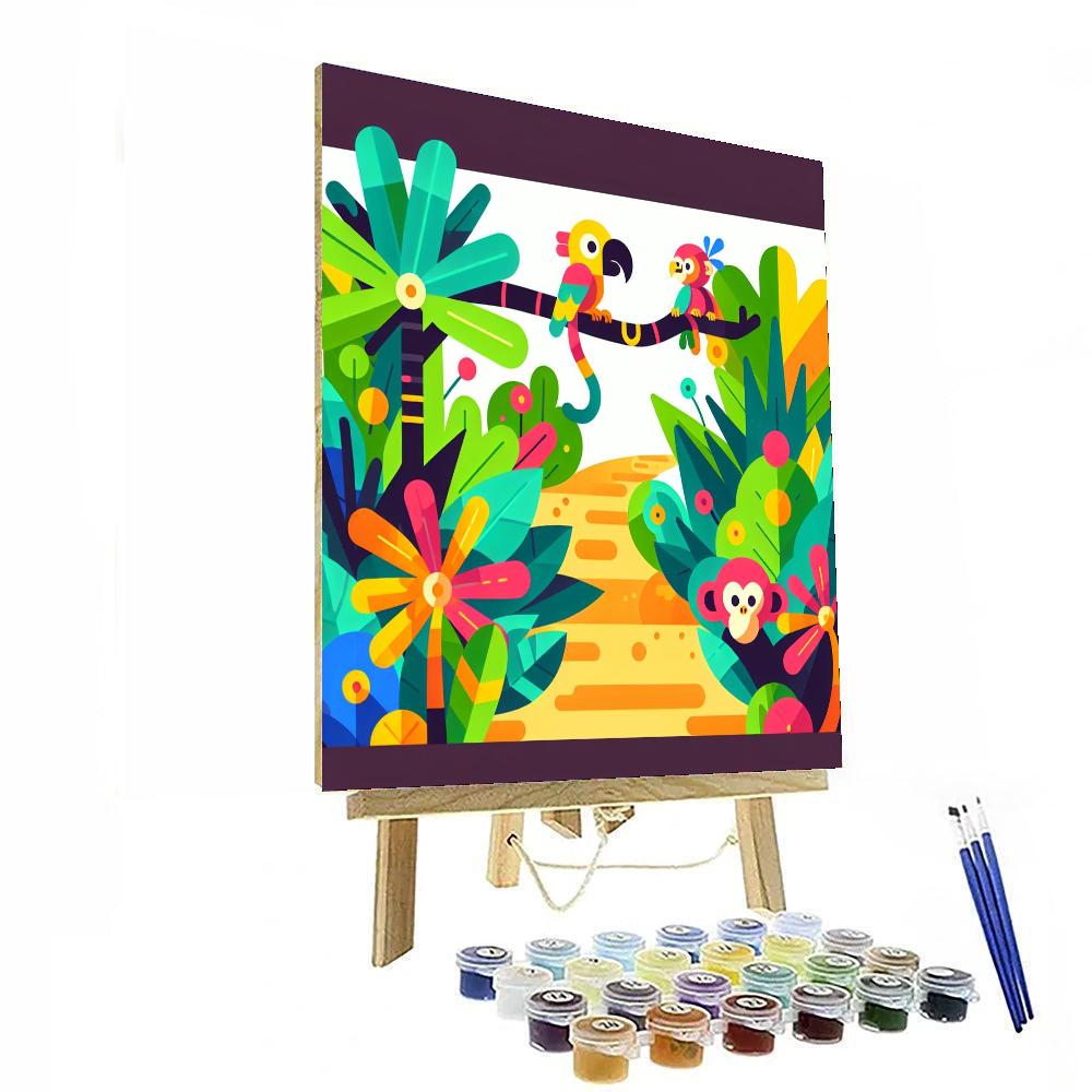 Adventurous Jungle Trail Numbered Painting Kits