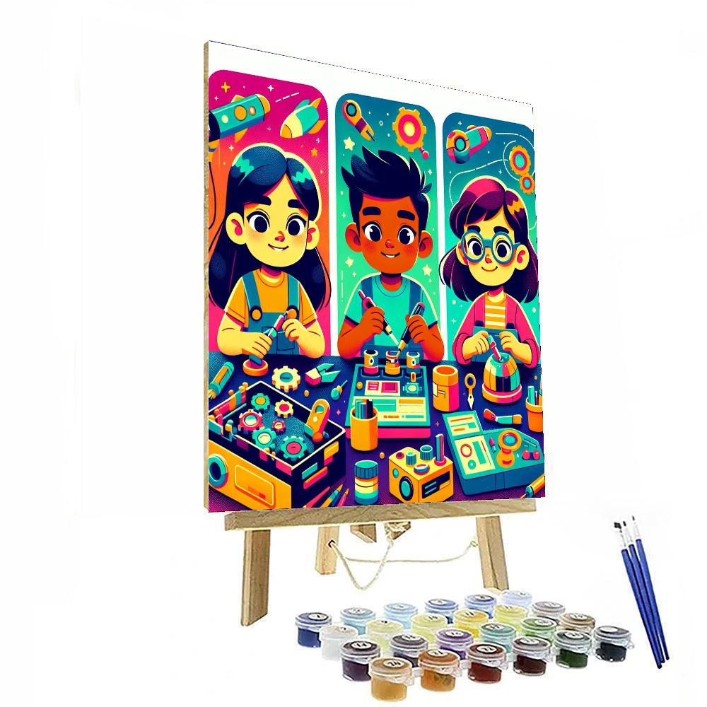 Galactic Gadgets And Gizmos Painting By Numbers Kit