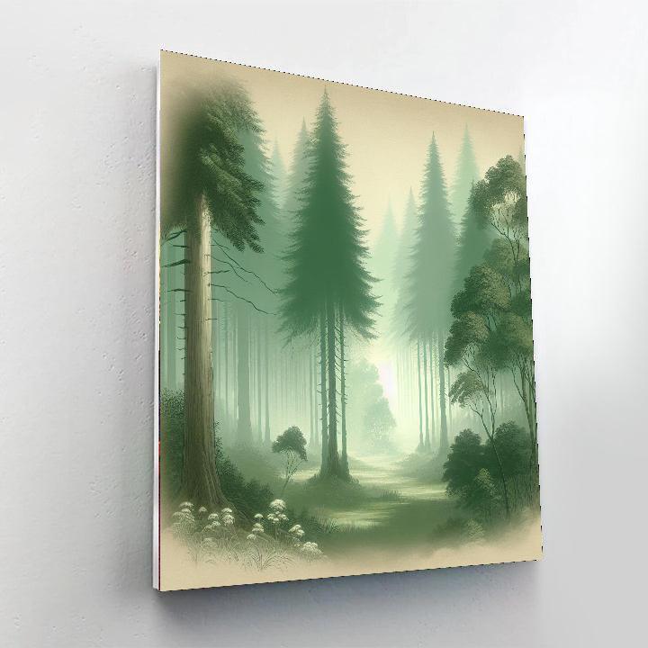 Ethereal Forest Echo Paint By Numbers Art
