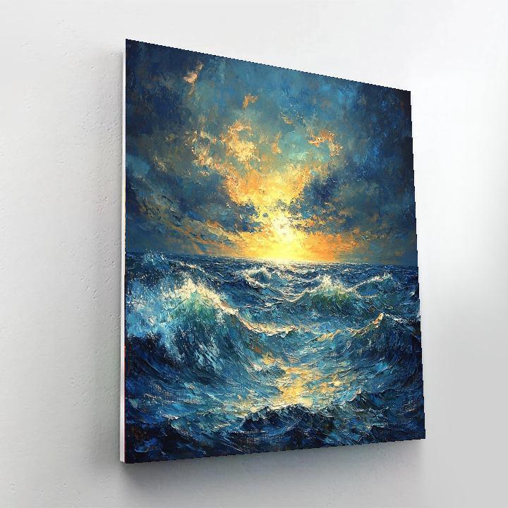 J.M.W. Turner Inspired Turner's Tempestuous Seas  Numbered Painting Kits