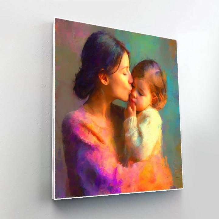 A Mother's Loving Touch Painting Number Kit