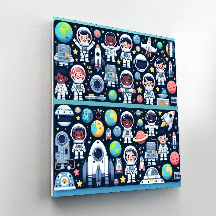 Galaxy Treasure Hunt DIY Paint By Numbers