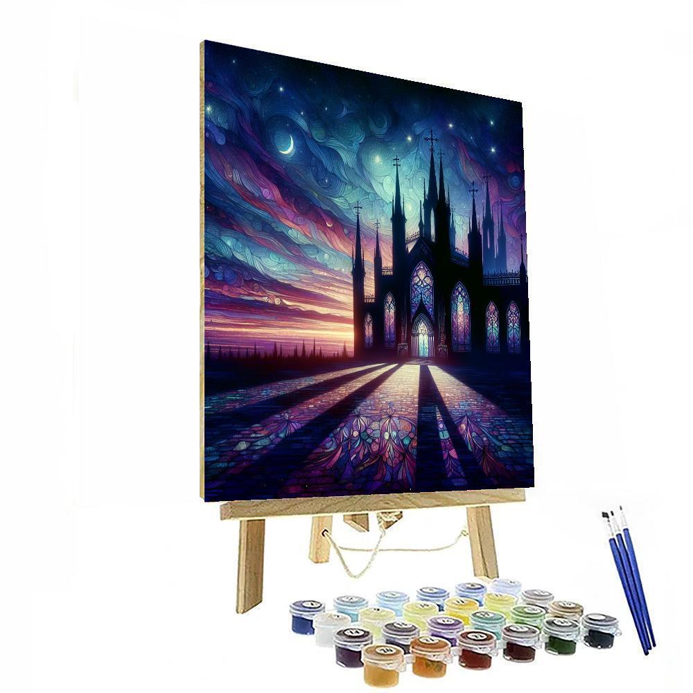 Gothic Evening Tranquility Paint By Numbers Art