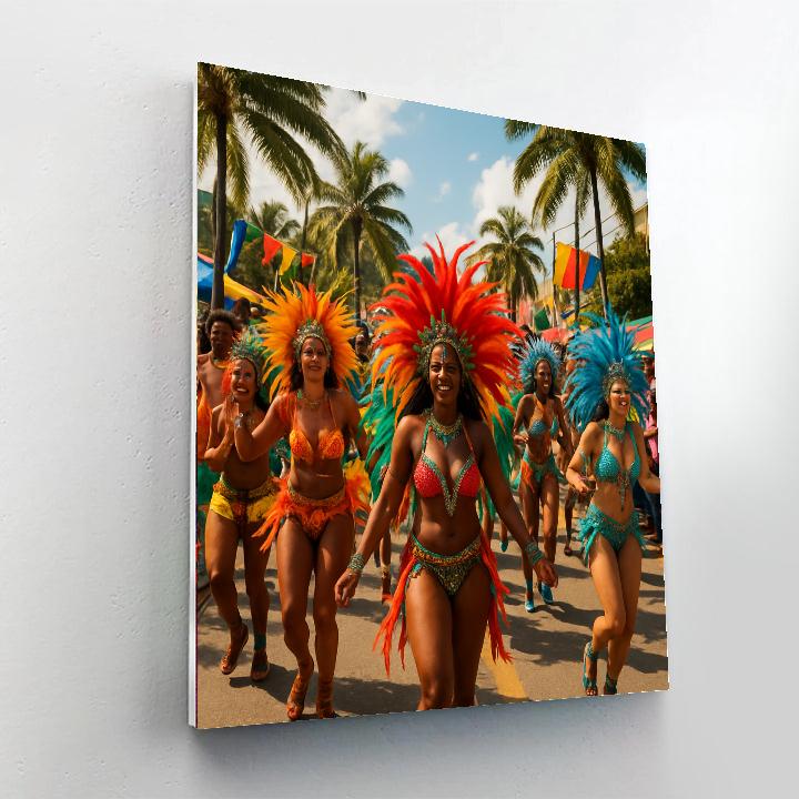 Kingston's Carnival - Jamaica Paint By Numbers
