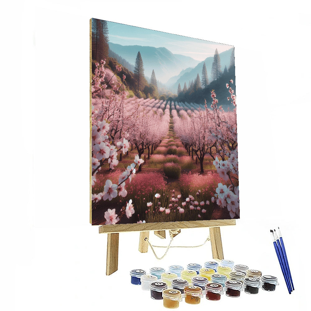 Dreamy Orchard Walk Number Painting