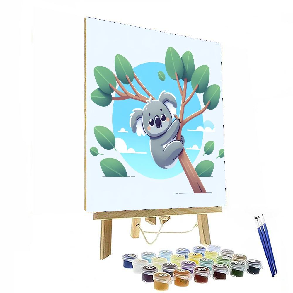 Curious Koala Cub Paint By Color