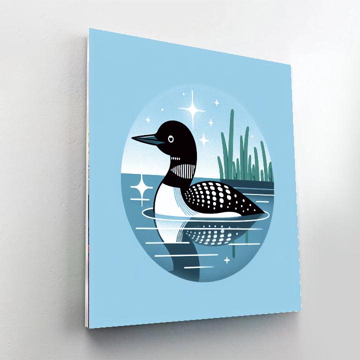 Luminous Loon Paint By Number