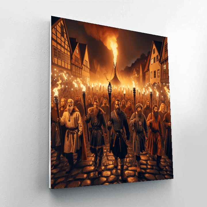 Up Helly Aa - Shetland, Scotland Paint By Numbers Art