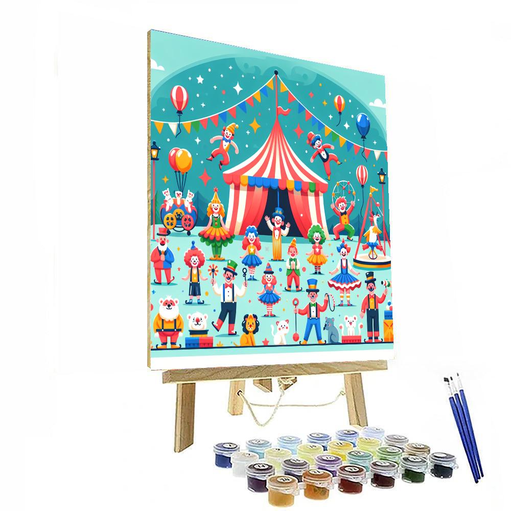 Circus Circus Extravaganza Paint By Numbers Art