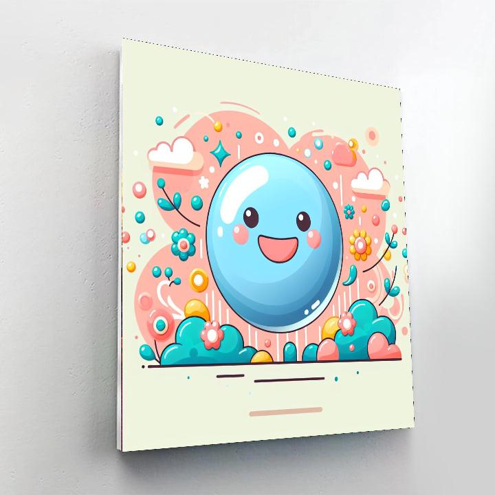 Bouncy Bubble Painting Number Kit