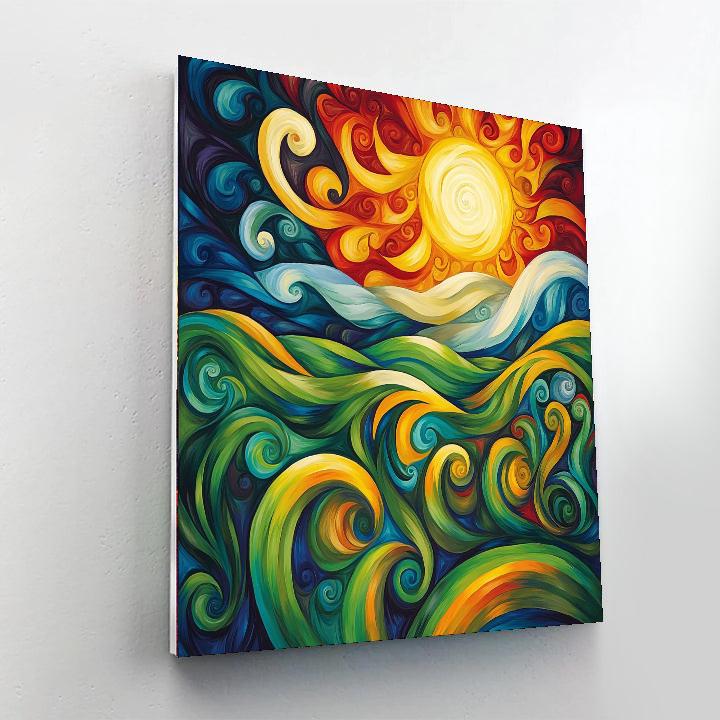 Frida Kahlo Inspired Nature's Resonance  Numbered Painting Kits