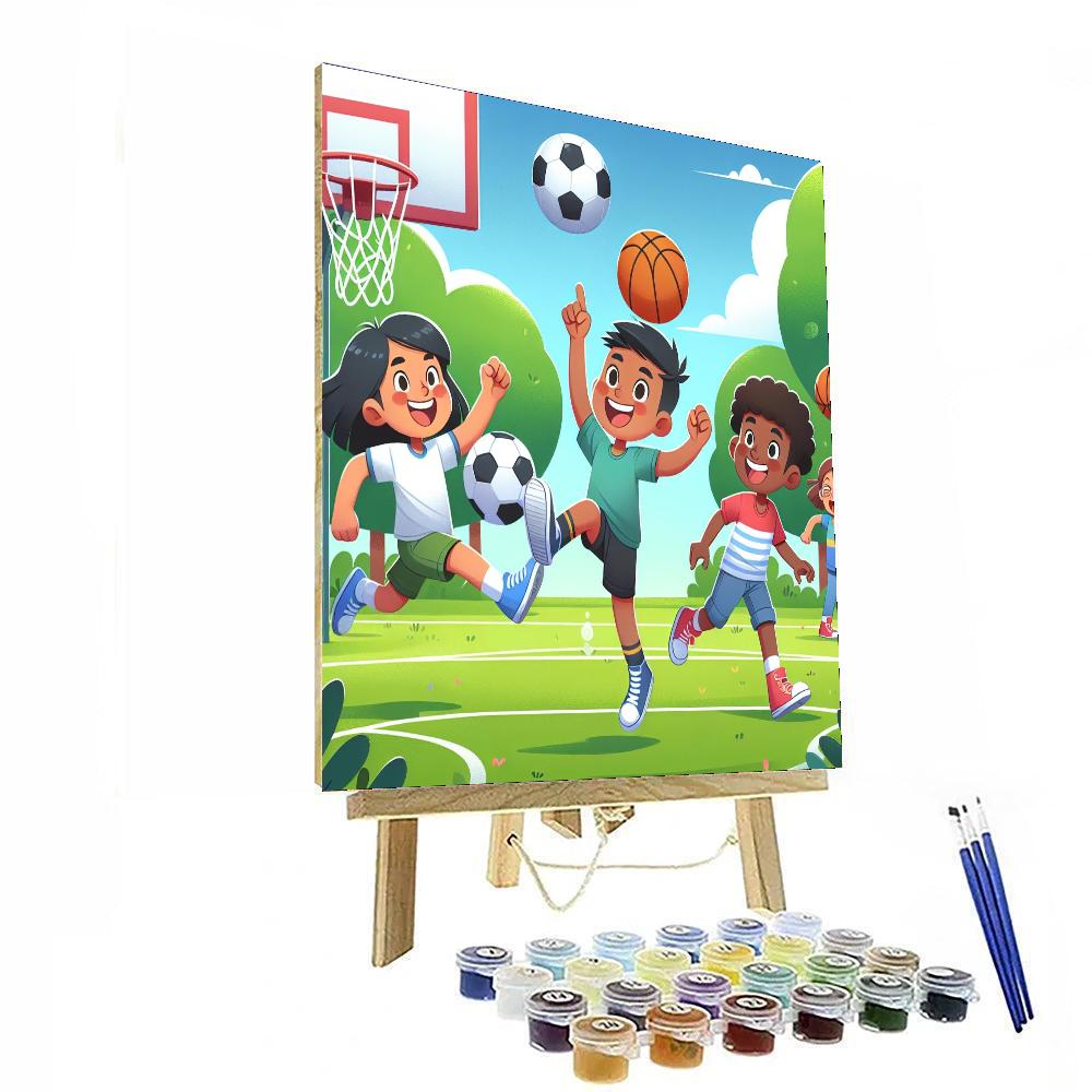 Sports Adventure Painting Number Kit