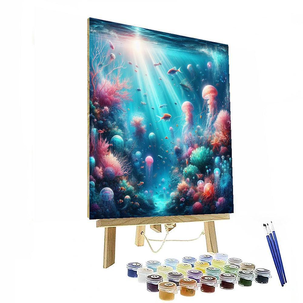 Mermaid's Ocean Sanctuary Paint By Numbers Art