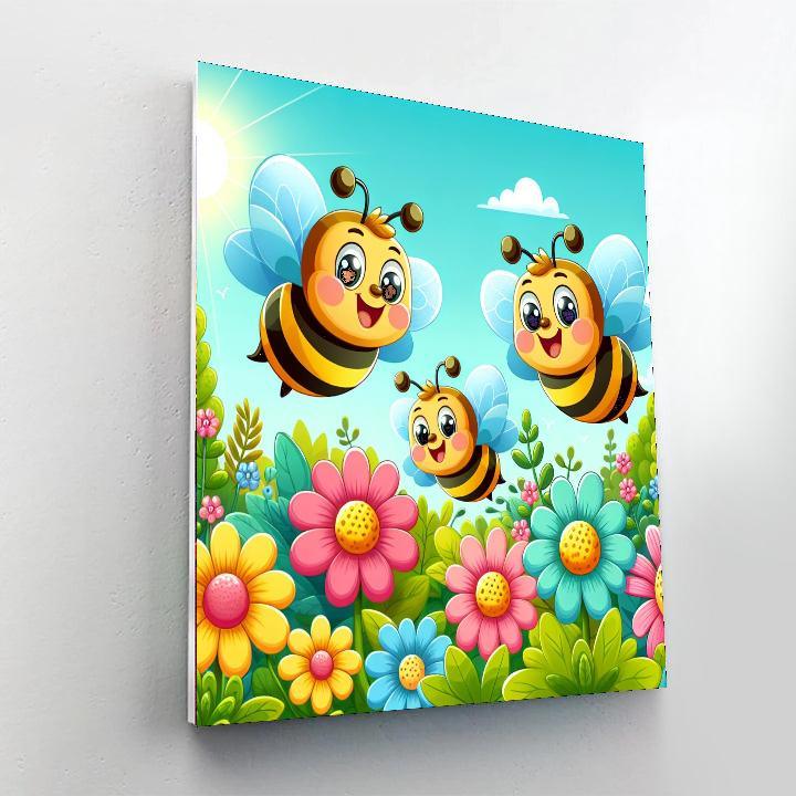 Bubbly Beehive Painting Number Kit