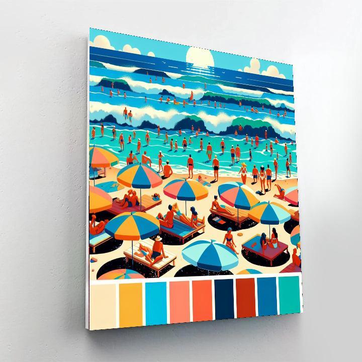 Joyful Ocean Waves Paint By Numbers Kits