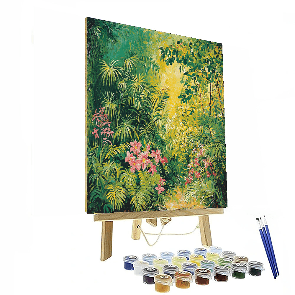 Henri Rousseau Inspired Botanical Delight  Paint By Color