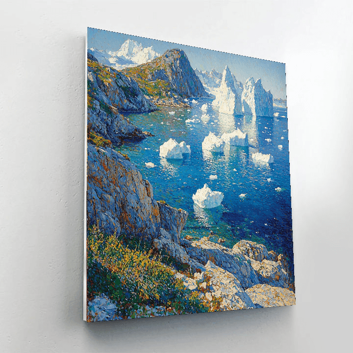 Iceberg Alley, Newfoundland Painting Number Kit