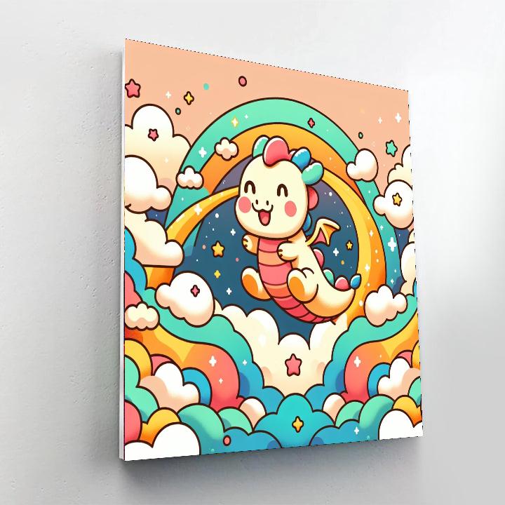 Bouncing Dragon Paint By Numbers Kits
