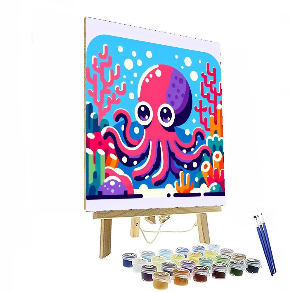 Inquisitive Underwater Octopus Paint By Numbers