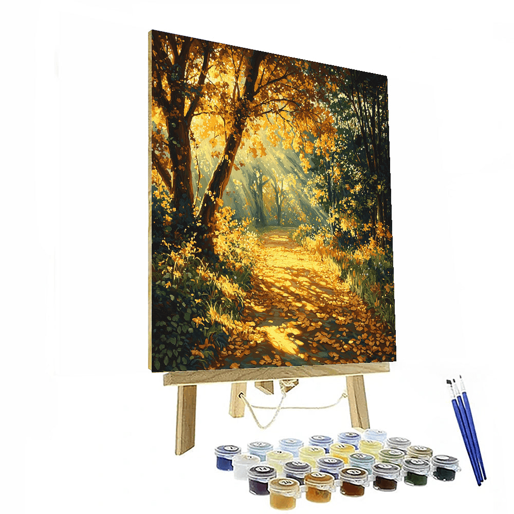 Constable Inspired Golden Forest Path - DIY Painting By Numbers Kit