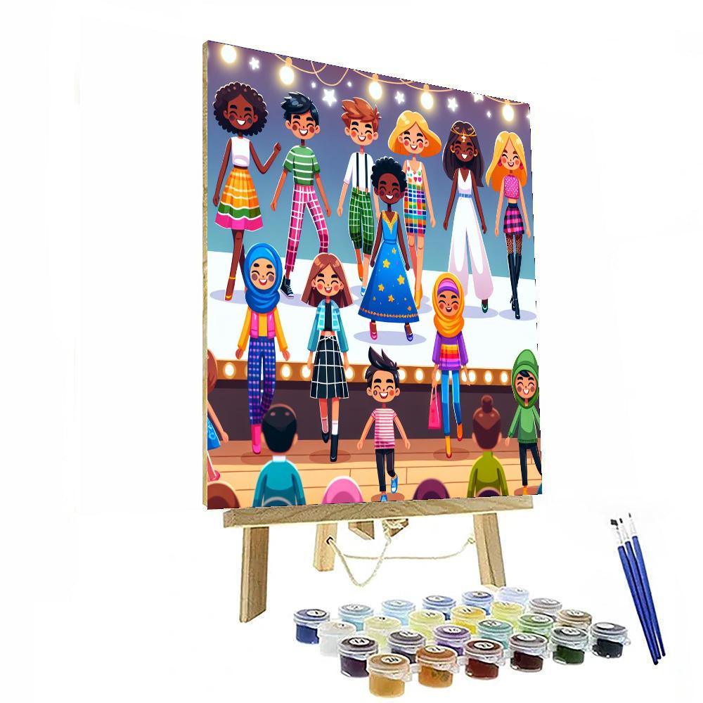 Fabulous Fashion Design Studio Paint By Numbers Art