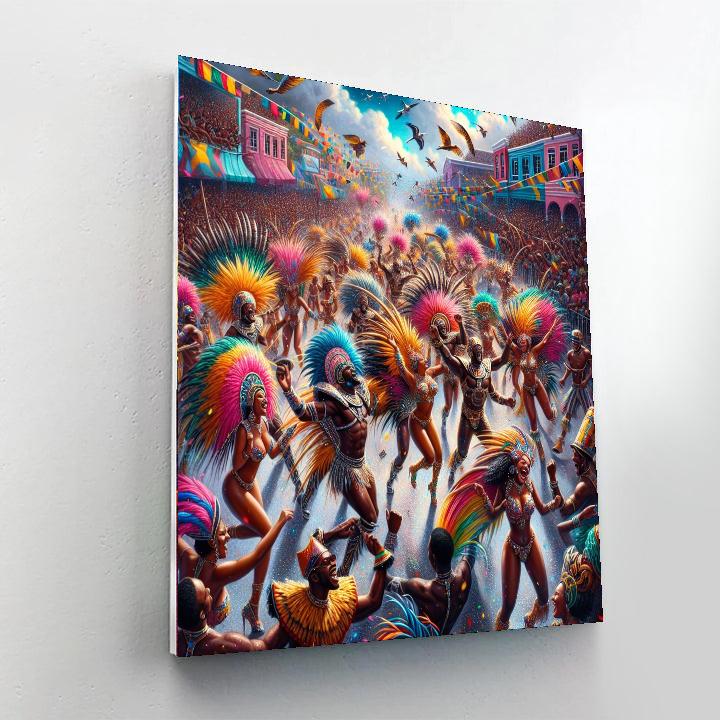 Nassau Junkanoo Parade - Bahamas Painting Number Kit