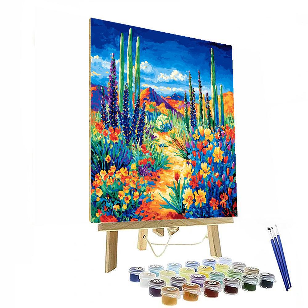 Paul Gauguin Inspired Colorful Desert Dreamscape  Paint By Numbers Kits