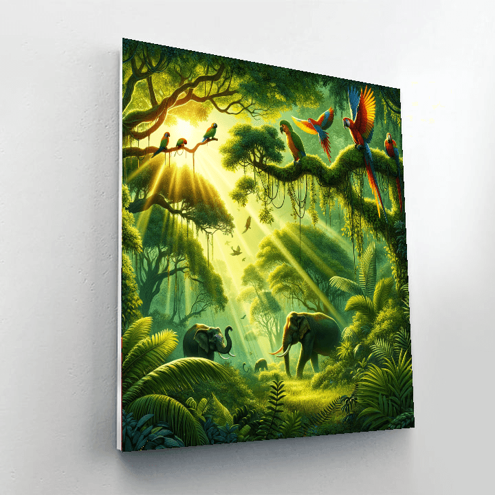 Sunlit Jungle Safari Paint By Numbers Kits