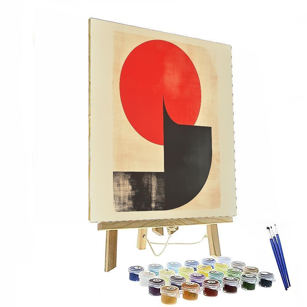 Kazimir Malevich Inspired Shapes Of Thought  Number Painting