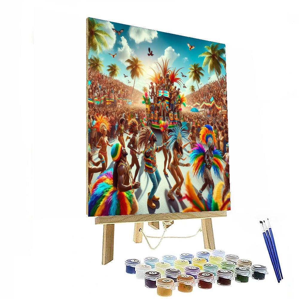 Saint Lucia Carnival - Saint Lucia Paint By Numbers Art