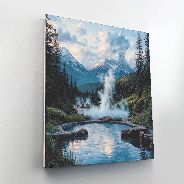 Banff Upper Hot Springs Painting Number Kit