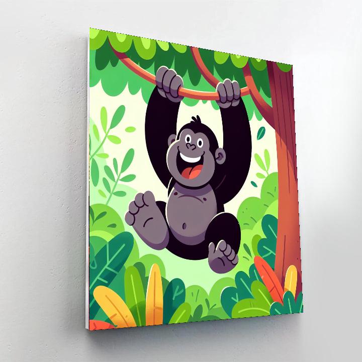 Giggly Gorilla Fun Numbered Painting Kits