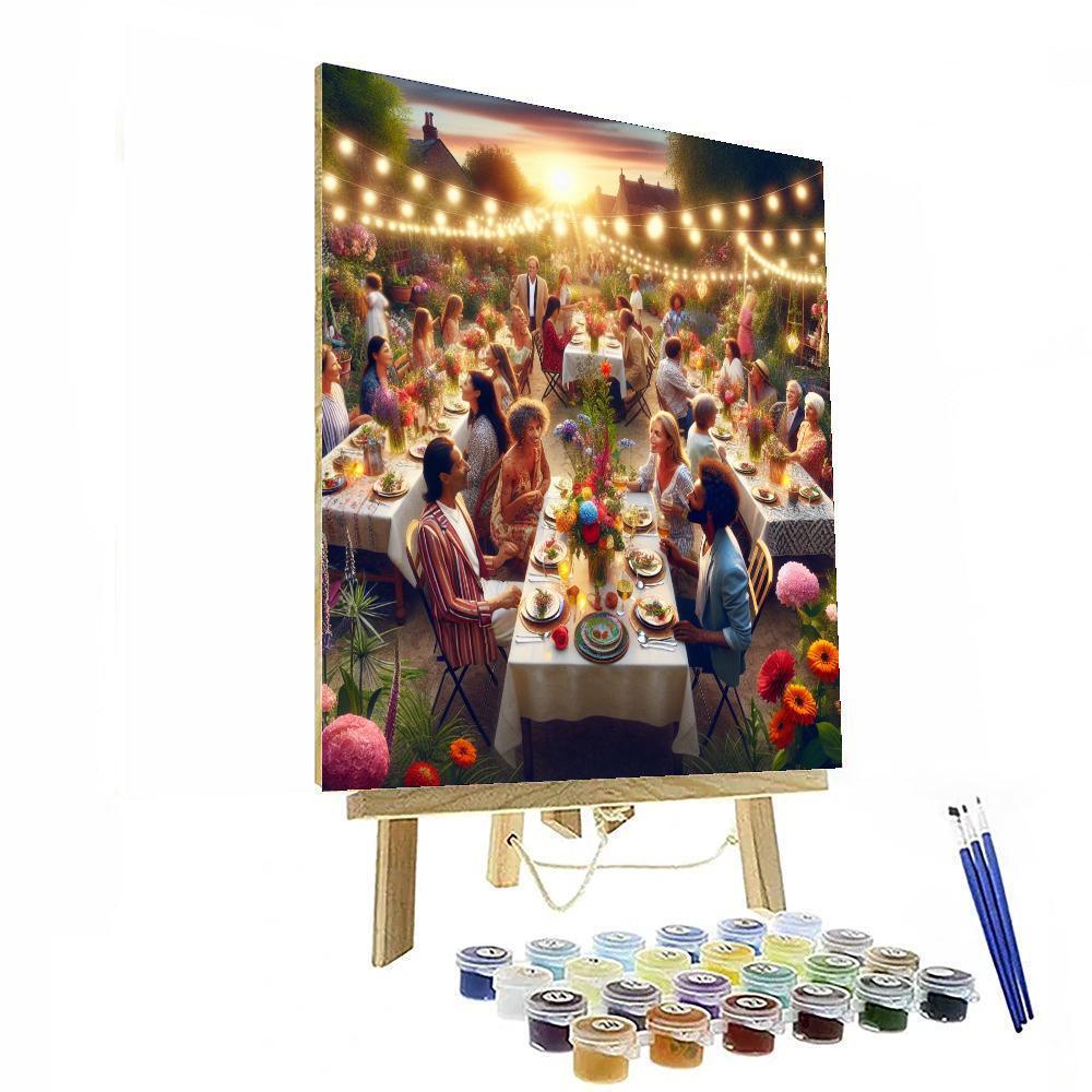 Enchanting Garden Party Painting By Numbers Kit