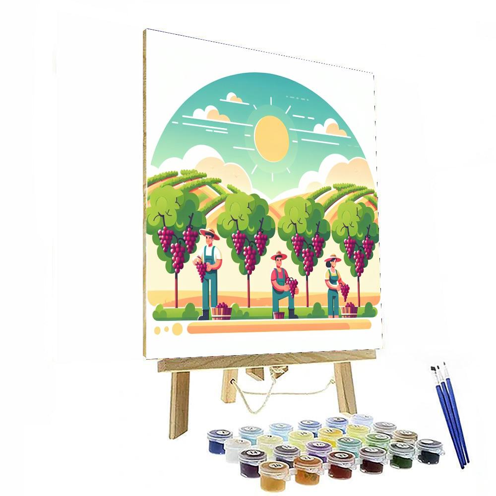 Vivid Vineyard Vignettes Numbered Painting Kits