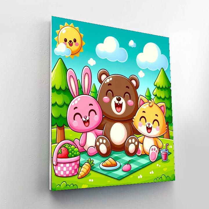 Happy Animal Adventures Paint By Color