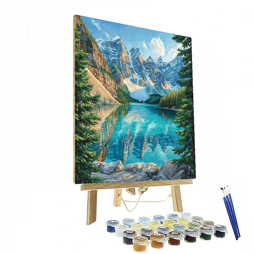 Moraine Lake - Banff, Canada DIY Paint By Numbers