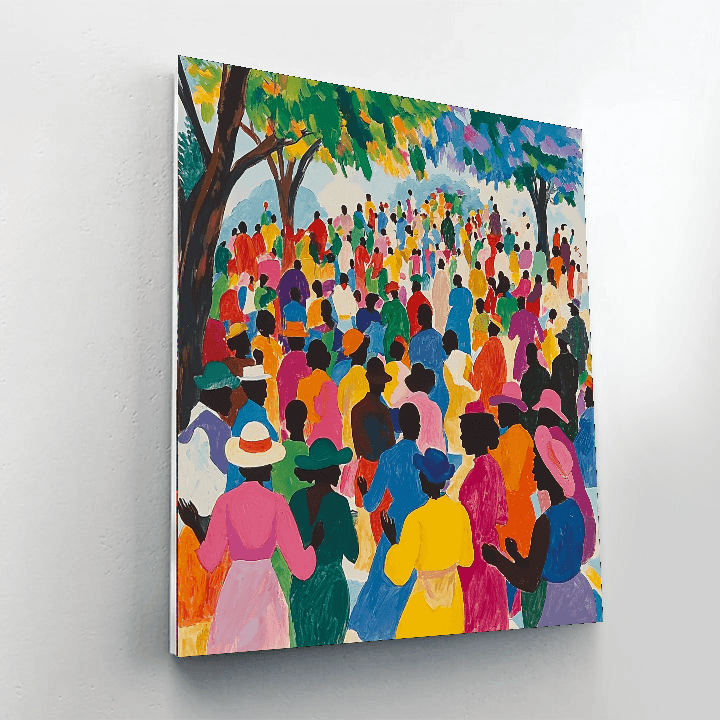 Jacob Lawrence Inspired Celebration Of Diversity  Painting By Numbers Kit