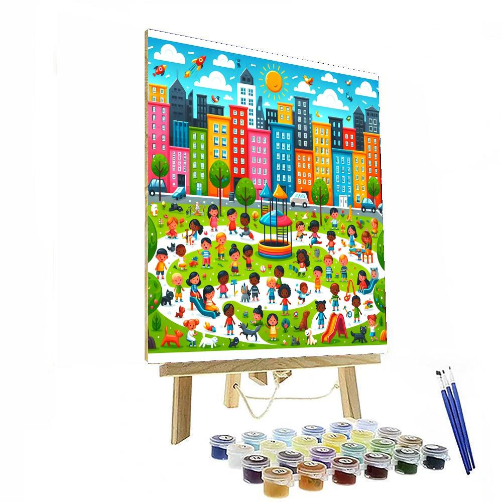 Colorful Cities Number Painting