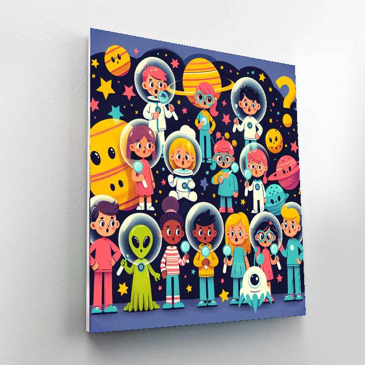 Intergalactic Detective Agency DIY Paint By Numbers