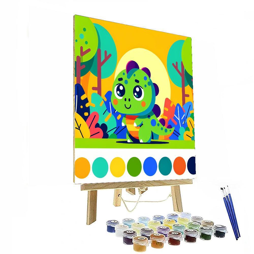 Jurassic Jungle Numbered Painting Kits