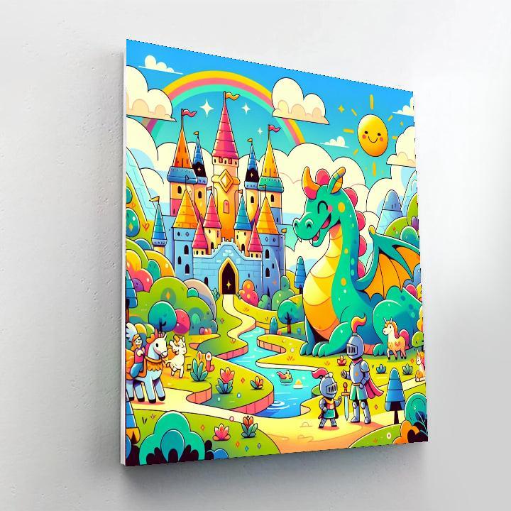 Enchanted Storybook Land Paint By Numbers Art