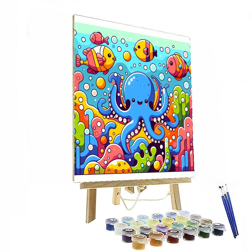 Silly Underwater Fun DIY Paint By Numbers