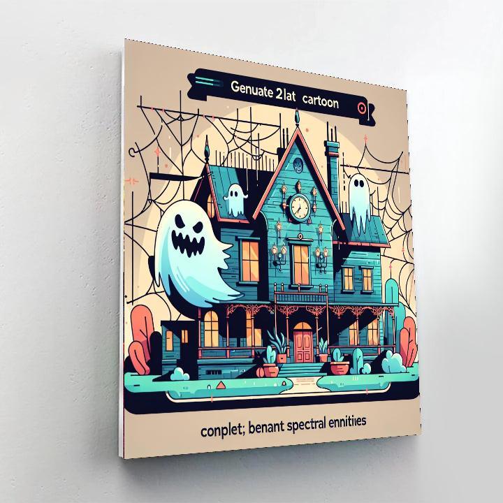 Mystery Of The Haunted House Painting By Numbers Kit